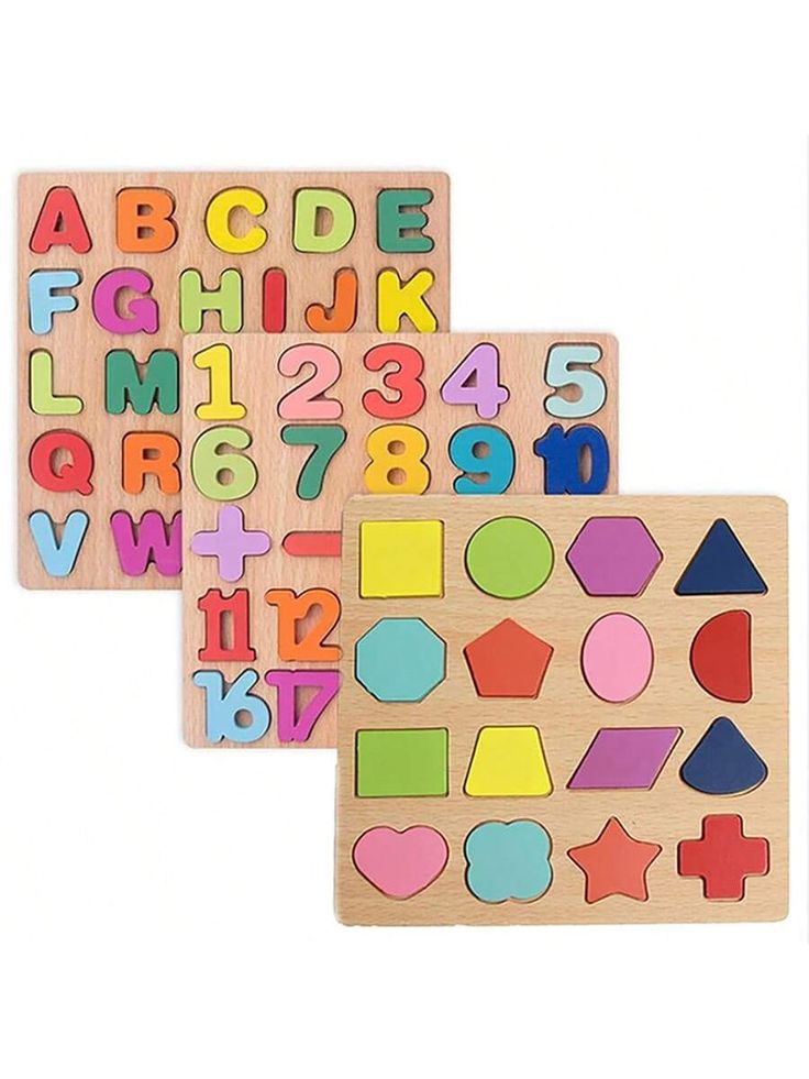 ABC Letters, 123 Numbers & Shapes Puzzle